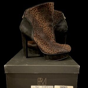 PELLE MODA 'Pally' Animal Print Calfhair Booties - HOT!